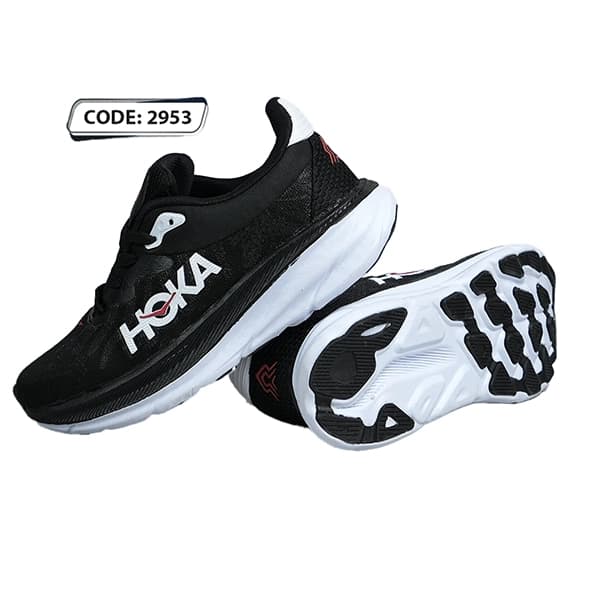 کتونی مشکی زیره سفید HOKA (کد 2953 ) — تصویر ۳