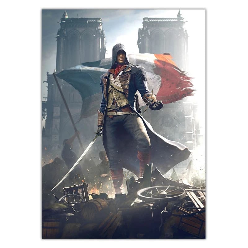 تابلو شاسی ونسونی طرح Assassins Creed Unity سایز 70 × 50