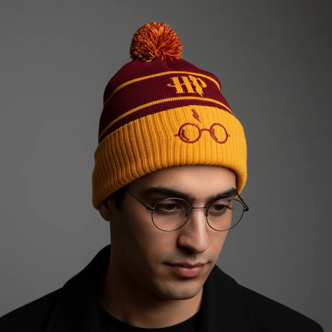 کلاه بافت گلدوزی پوم دار هری پاتر Harry Potter — تصویر ۴