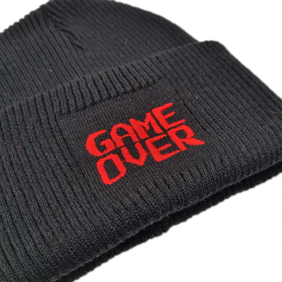 کلاه بافت گلدوزی گیم اور مشکی Game Over — تصویر ۲