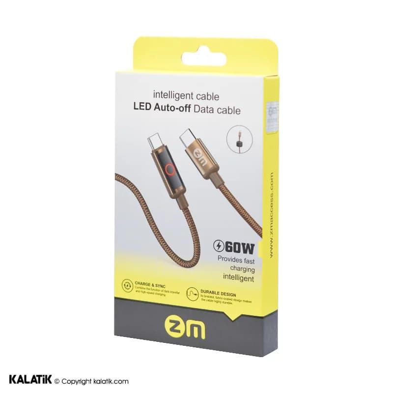 کابل تبدیل USB-C به USB-C ZM L08 به طول 1 متر