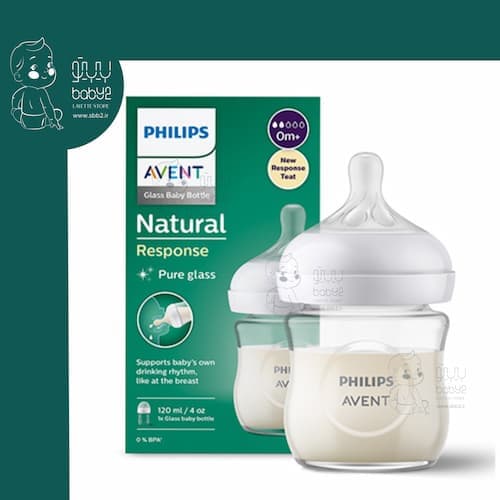 شیشه شیر 120 میل پیرکس نچرال 930/01 اونت Avent — تصویر ۲