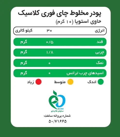 چای لته کلاسیک بسته 10 ساشهای — تصویر ۶