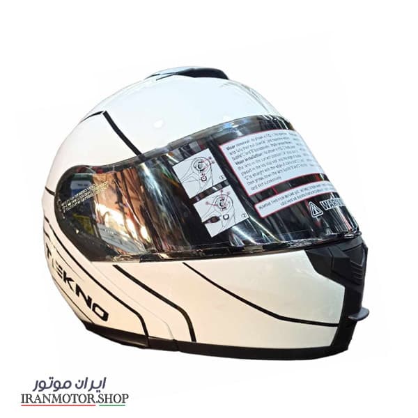 کلاه کاسکت تکنو فک متحرک T32 TEKNO سفید — تصویر ۲
