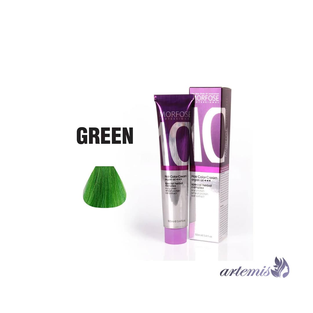 رنگ مو مورفوس کد رنگ Green حجم 100 میلیلیتر