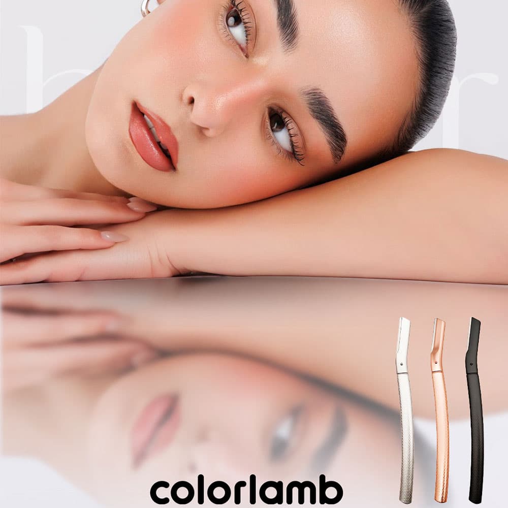 تیغ اصلاح صورت زنانه colorlamb بلور (ابزار درماپلینینگ) به همراه ۳ عدد تیغ یدک — تصویر ۸