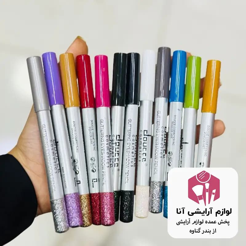 خط چشم گلیتری بسته ۱۲عددی (پخش عمده لوازم آرایشی آنا)