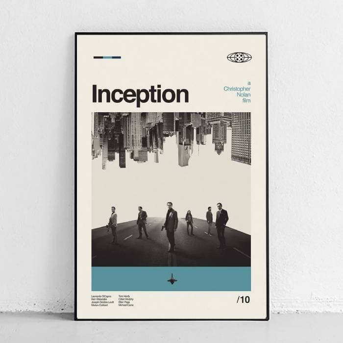 پوستر و تابلو مینیمال طرح Inception