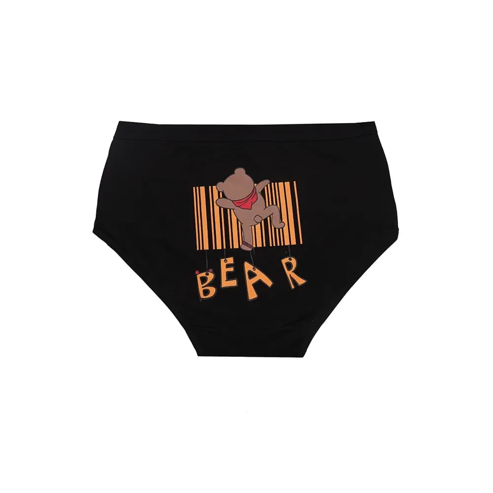 شورت اسلیپ زنانه نخی چاپی طرح خرس BEAR برند بانو سایز 2XL — تصویر ۹