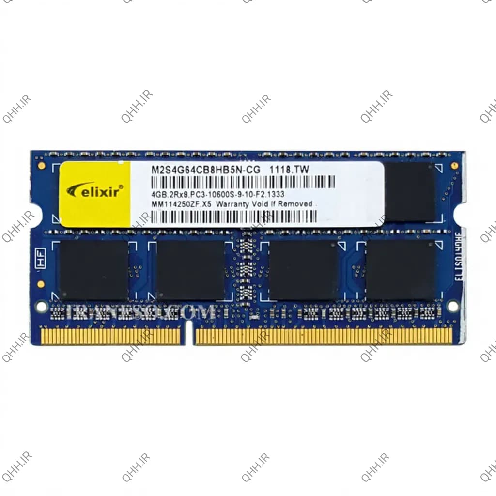 رم لپ تاپ 4 گیگ Elixir DDR3-1333-10600 MHz 1.5V