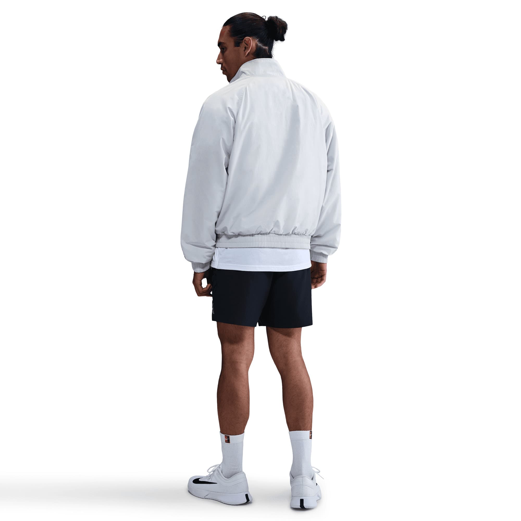 سویشرت تنیس مردانه نایک Nike Court Heritage – خاکستری — تصویر ۴