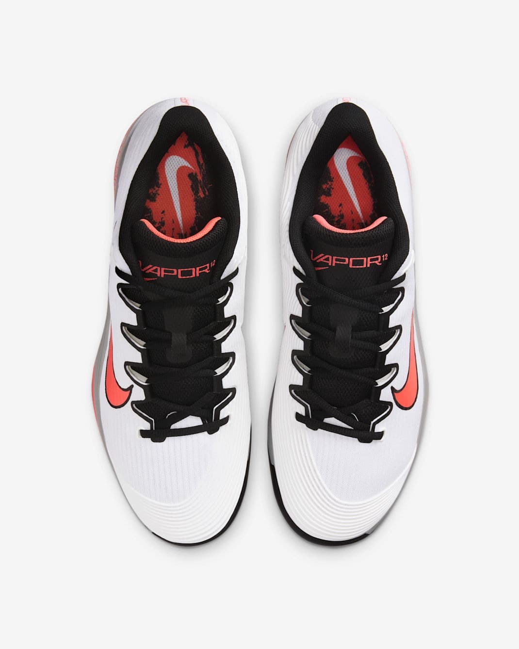 کفش تنیس مردانه نایک Nike Vapor 12 – سفید/نارنجی — تصویر ۴