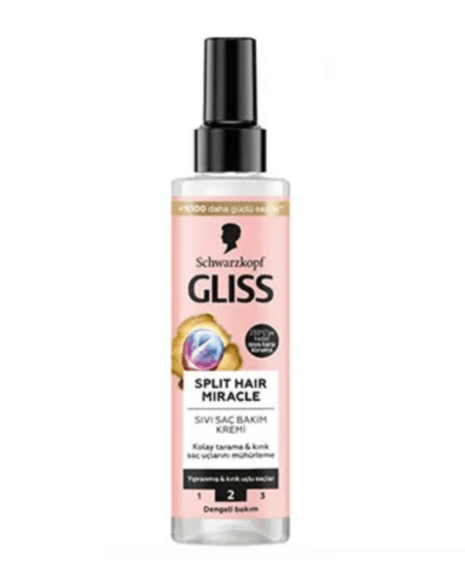 اسپری دوفاز گلیس مدل Split Hair Miracle – مناسب موهای موخورهدار و دوشاخهشده