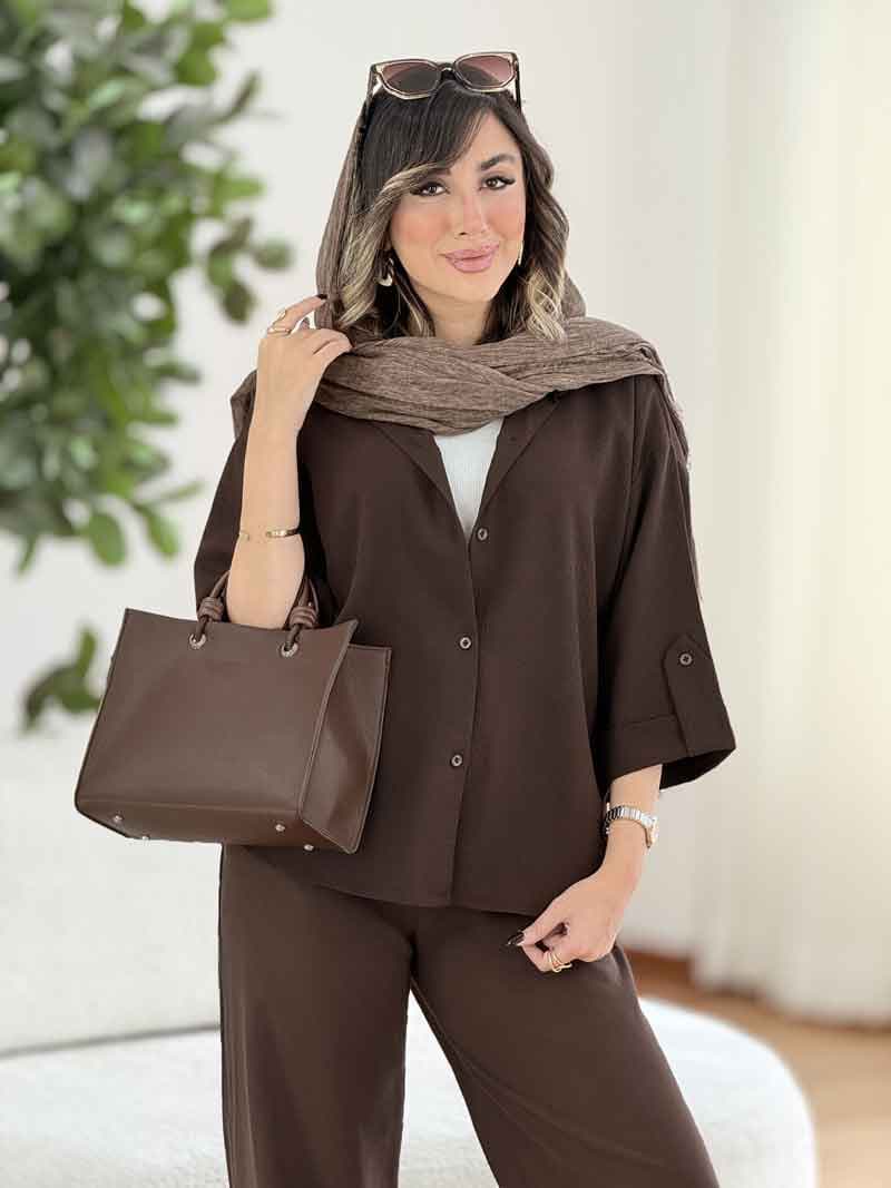 مانتو آستین پاگن فرناز کد 8088 — تصویر ۵