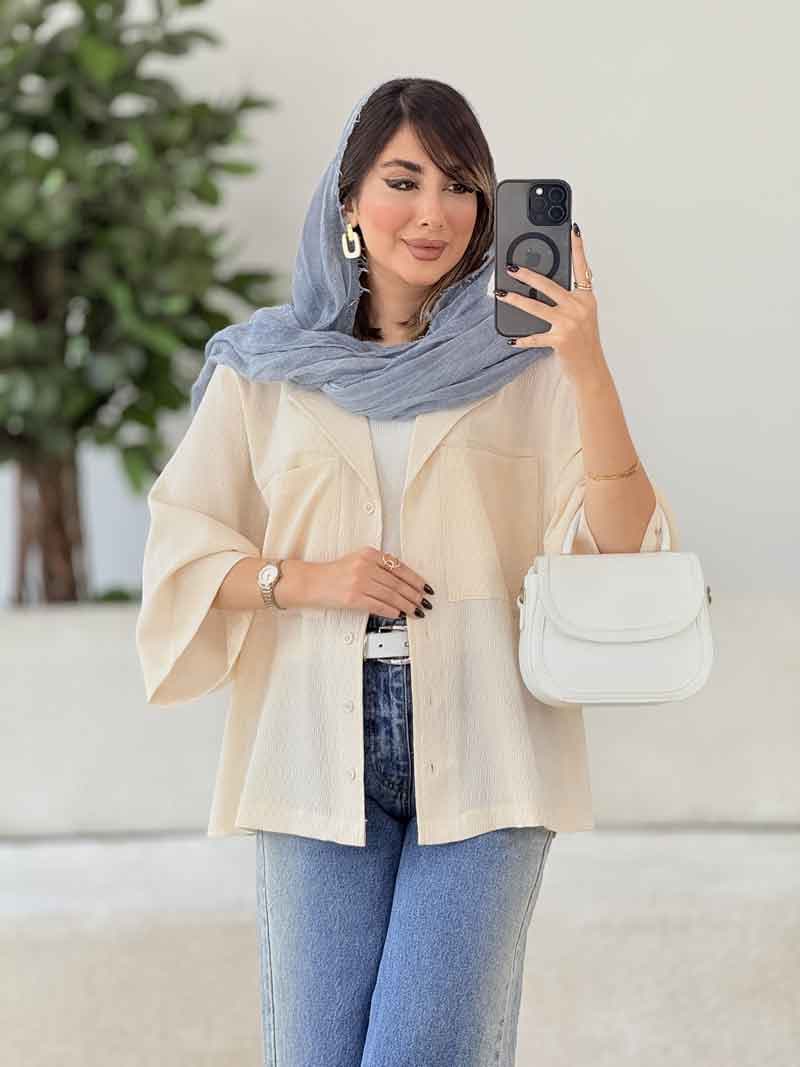 مانتو دو جیب نسا کد 8062 — تصویر ۸