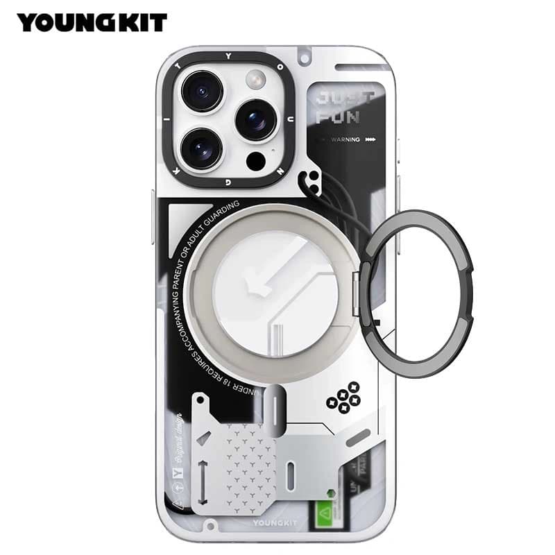 قاب آيفون 16 پرو مکس برند YOUNGKIT طرح CYBERPUNK360 — تصویر ۶