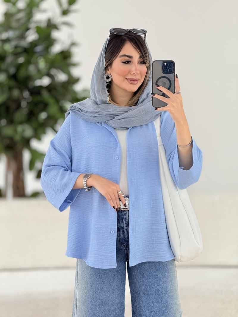 مانتو پشت پیله ژاله کد 7928 — تصویر ۶