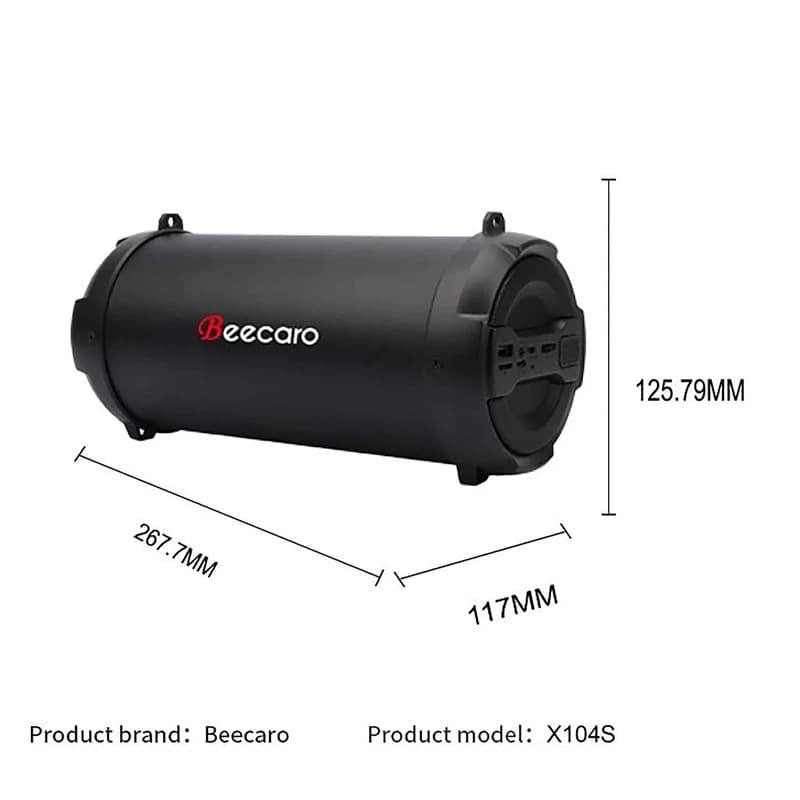 خریدوبررسی اسپیکر بلوتوثی Beecaro مدل X104S — تصویر ۲