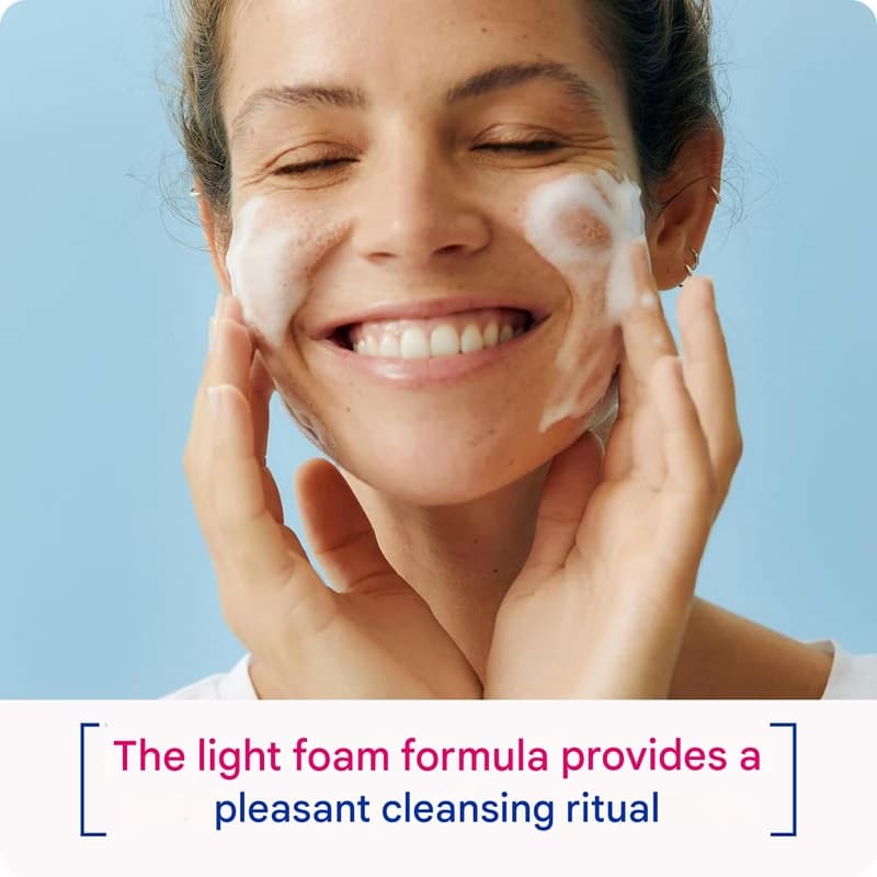 فوم شستشوی صورت آرامش بخش نیوآ Nivea – حاوی عصاره روغن بادام – مناسب پوستهای خشک و حساس | حجم 150 میلیلیتر — تصویر ۶