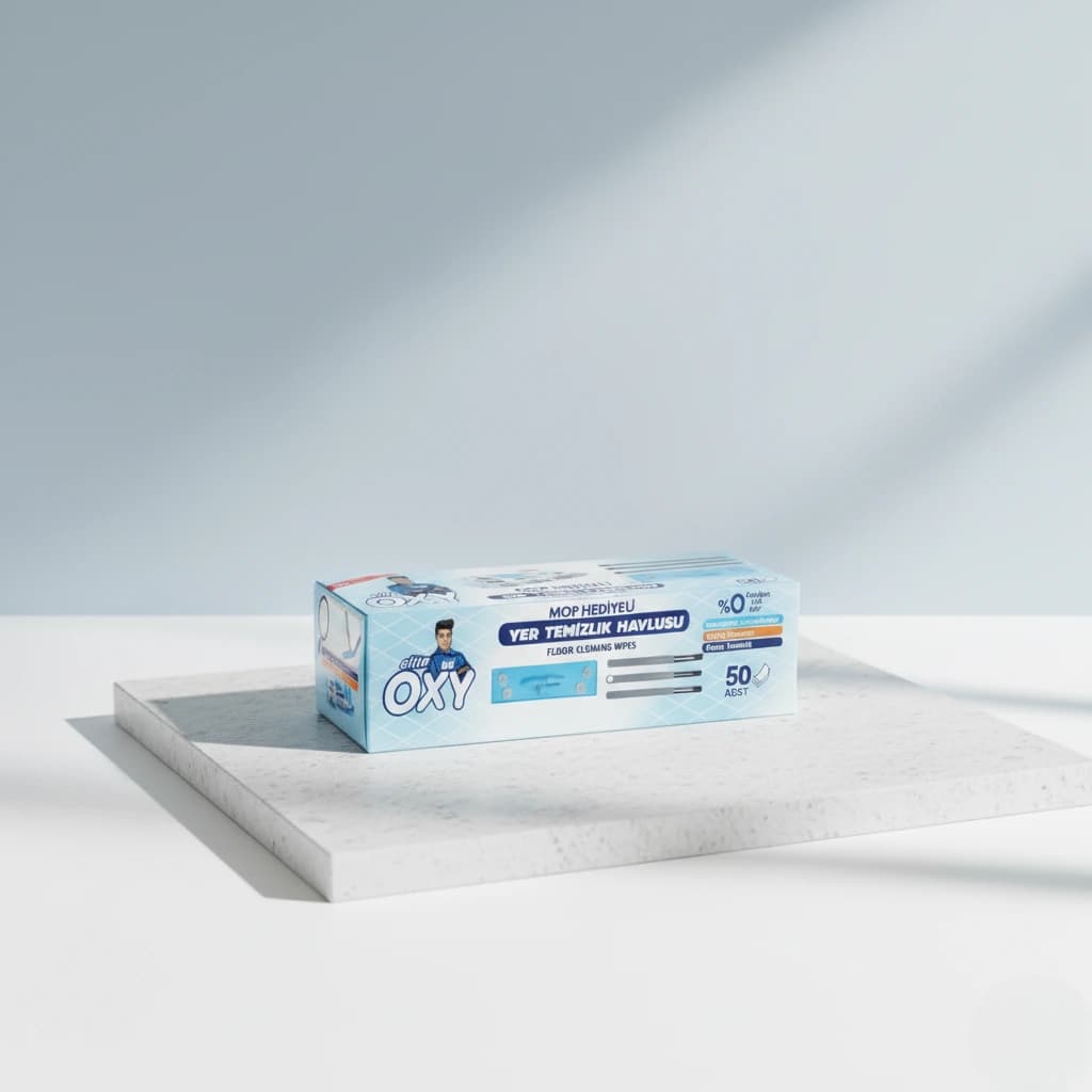 ست طی و دستمال مرطوب مستر اوکسی Mr.Oxy – تمیزی آسان و سریع کف (50 عددی) — تصویر ۵