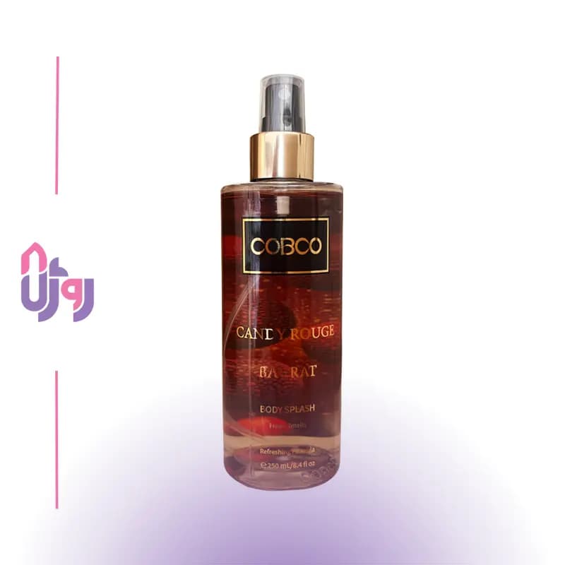 بادی اسپلش زنانه کوبکو COBCO مدل کندی رژ Candy Rouge حجم 250 میلیلیتر