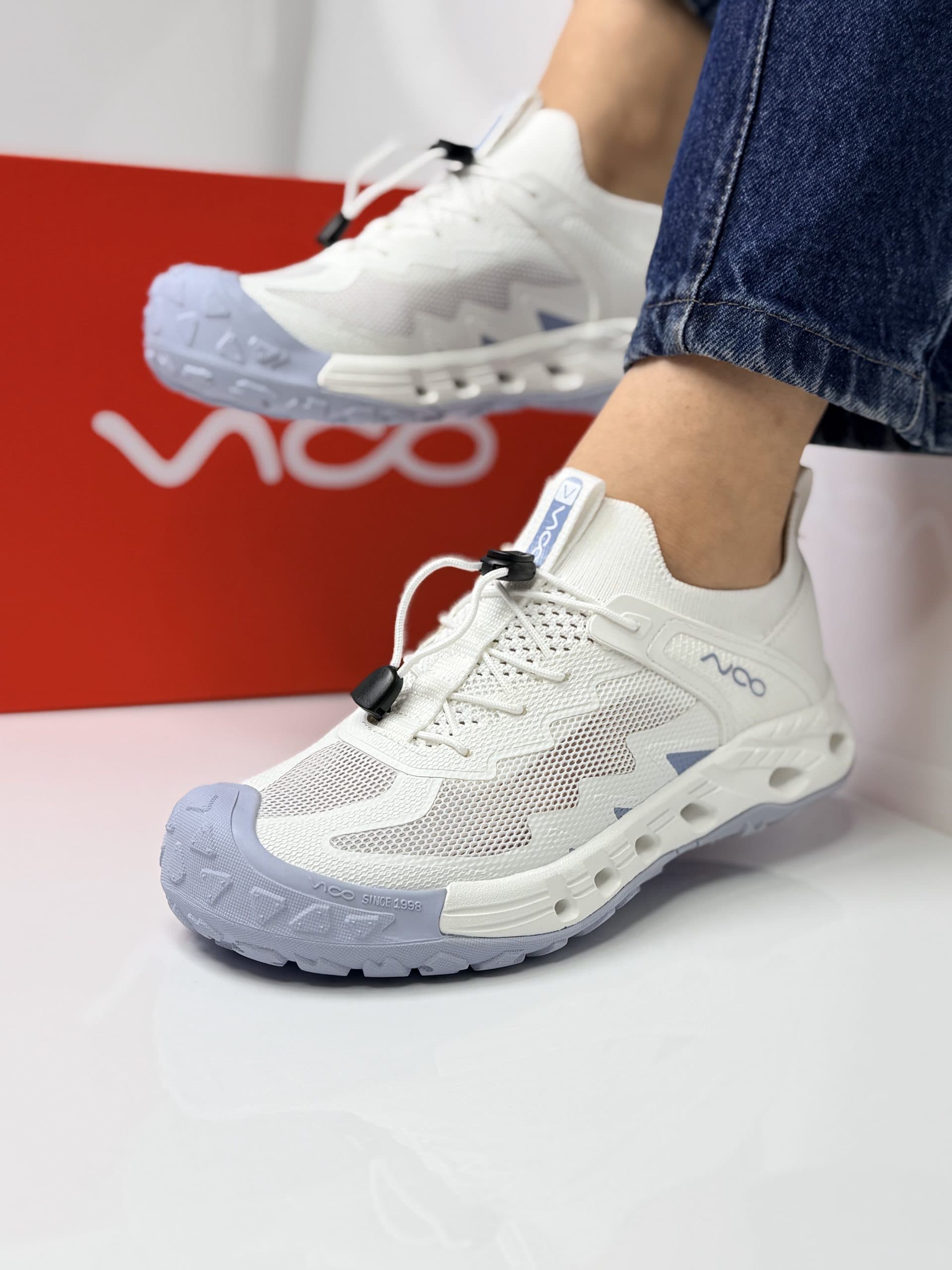 کفش آبنوردی ویکو سفید آبی Vico white blue diving shoes — تصویر ۵