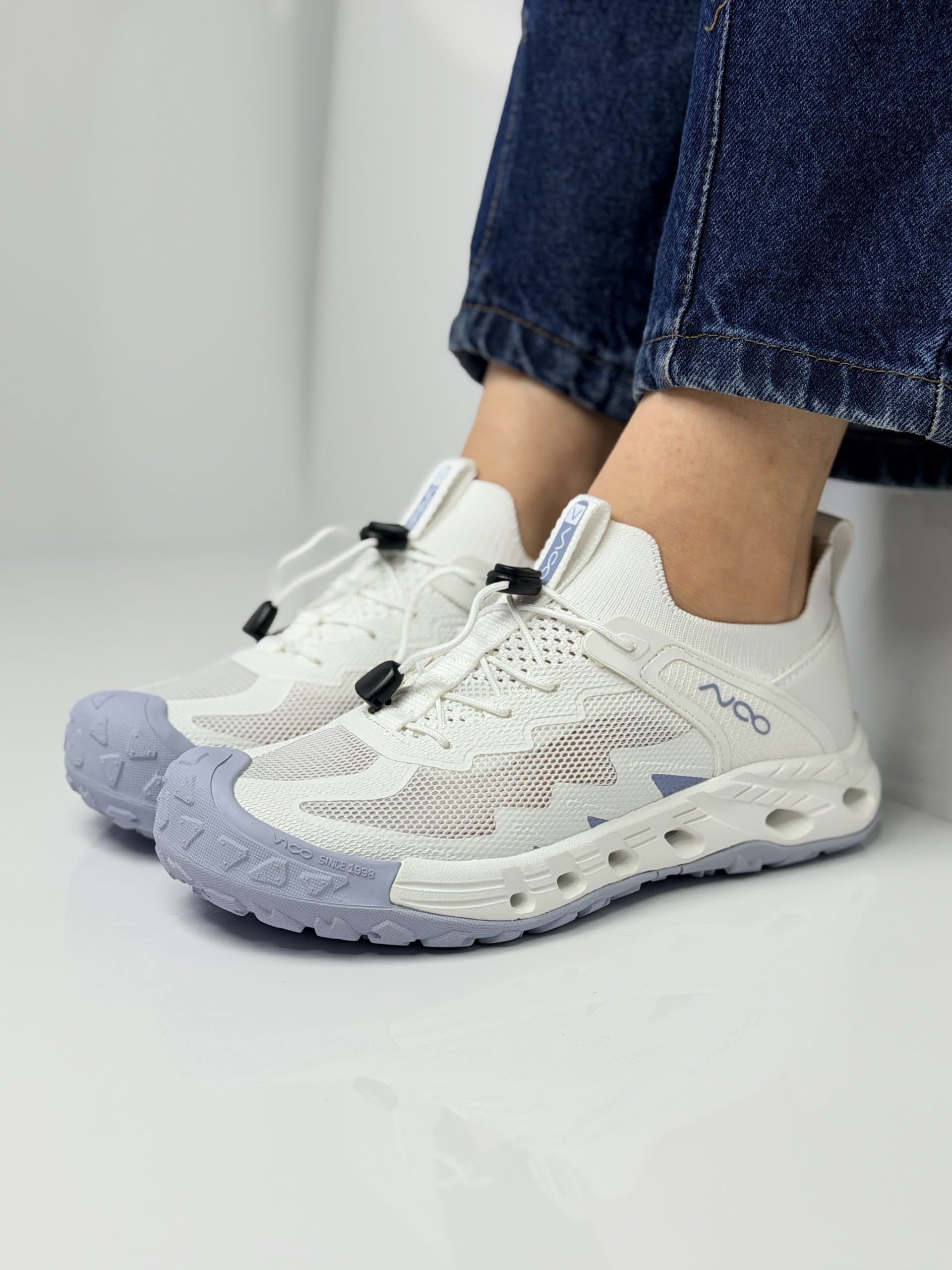 کفش آبنوردی ویکو سفید آبی Vico white blue diving shoes — تصویر ۲