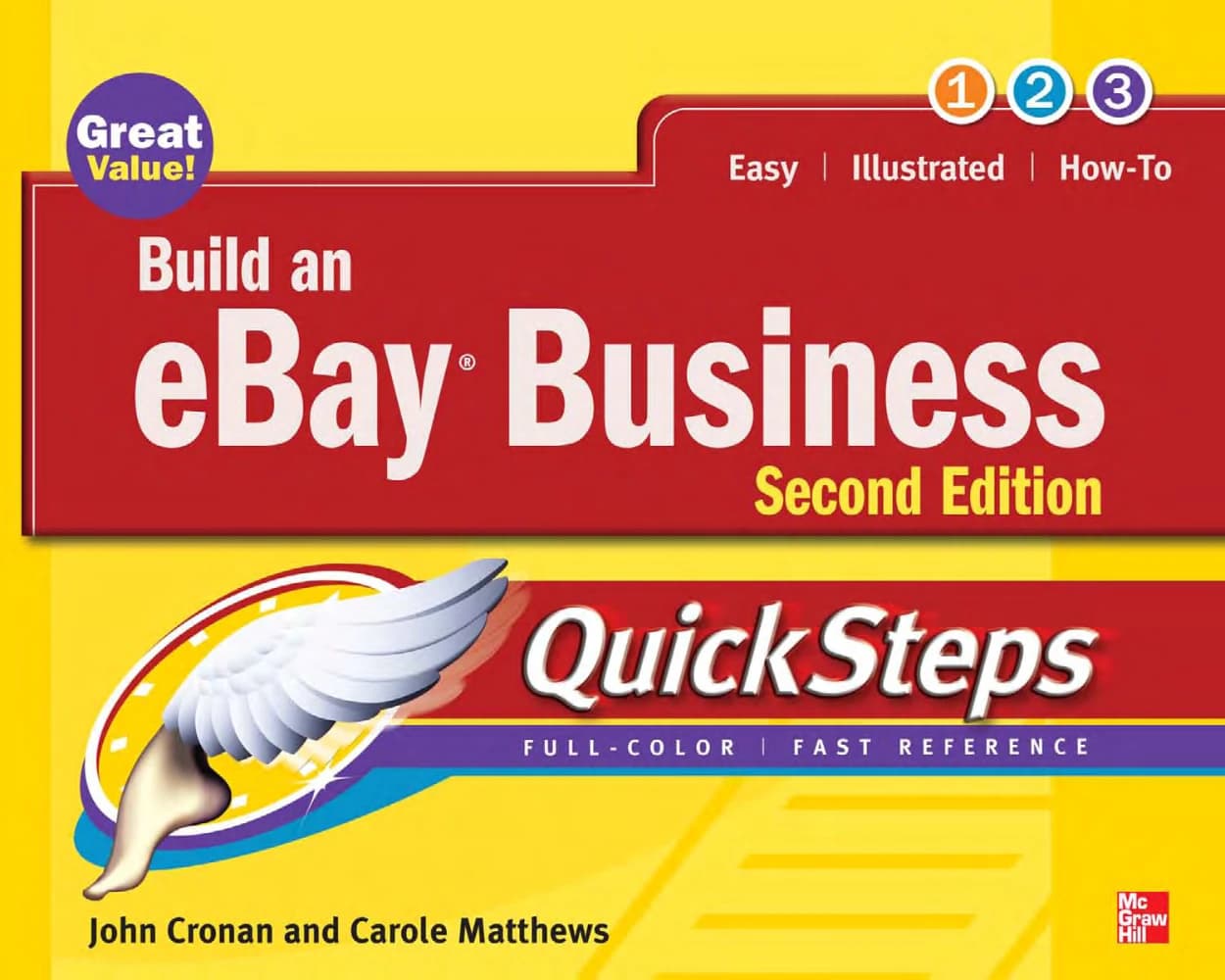 کتاب Build an eBay Business QuickSteps, 2nd Edition (ساخت کسبوکار در eBay به روش QuickSteps، ویرایش دوم) نسخه انگلیسی PDF | کارول متیوز و جان کرونان