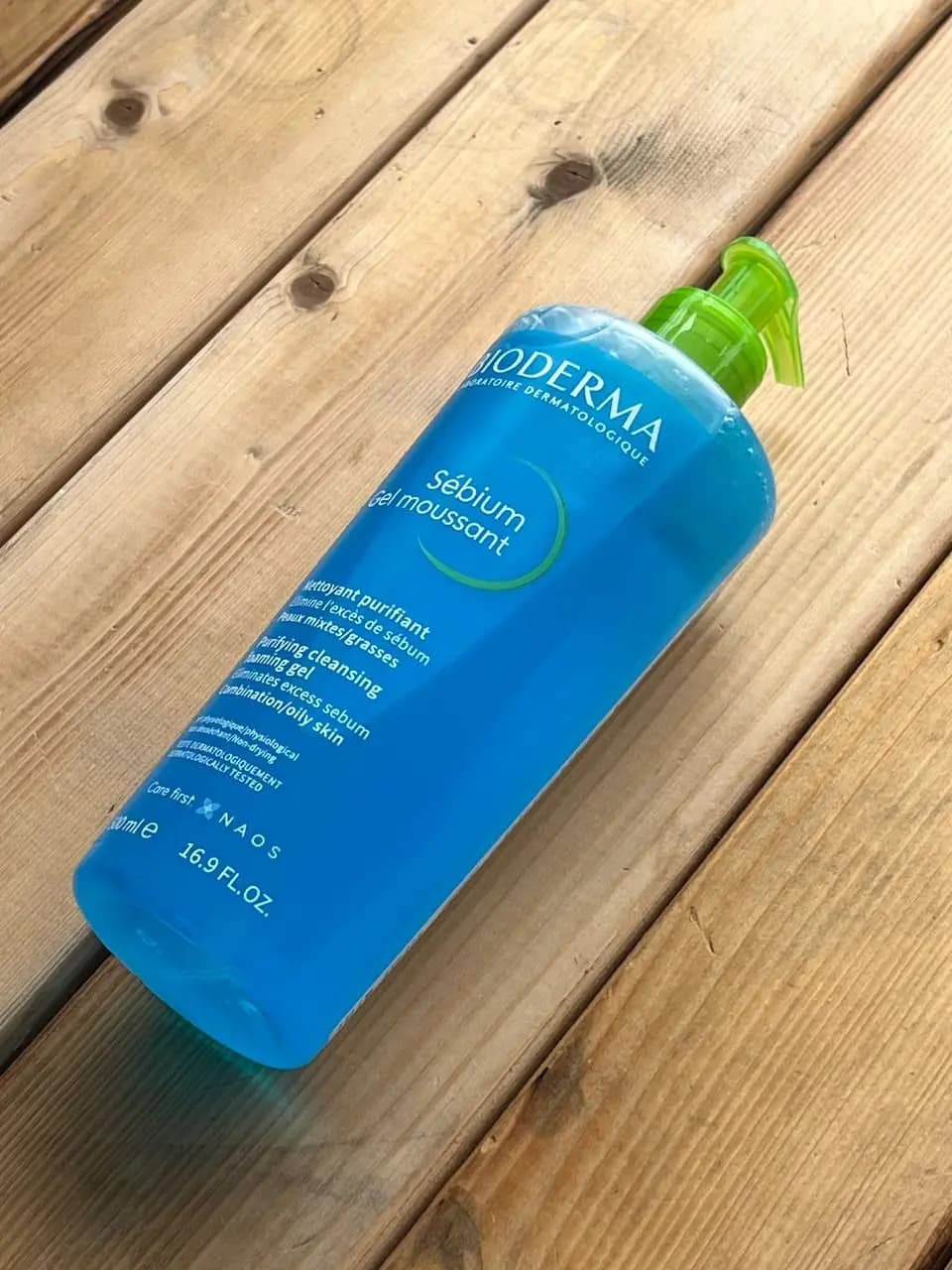 ژل شستشوی بایودرما پوست چرب سبیوم کنترل 500 میل — تصویر ۳