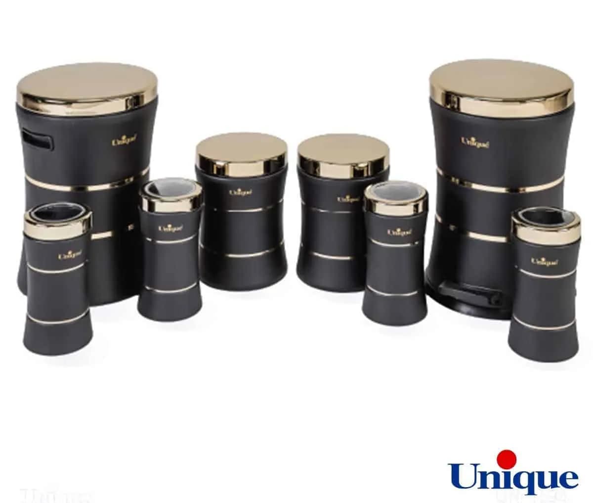 8 کمرباریک خطی مشکی طلا UN-4594
