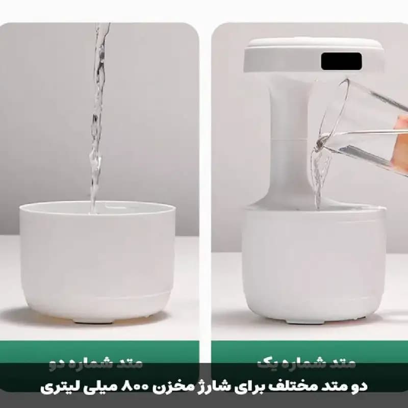 بخور سرد ضد جاذبه دکوراتیو ساعت دار — تصویر ۳
