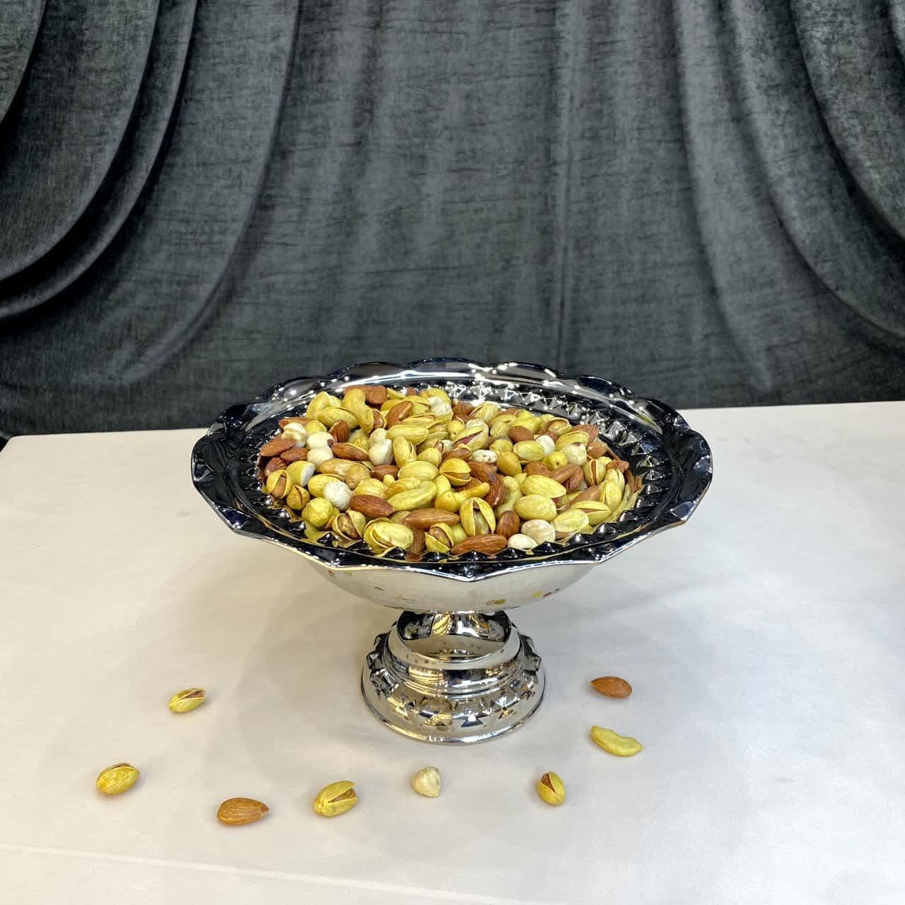 جدید ترین آجیل خوری کروم (طرح الماس/کد 492) — تصویر ۲