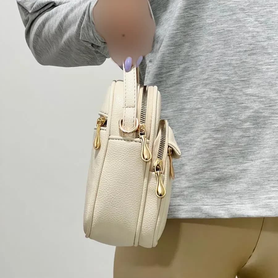کیف ایستاده زنانه مدل 1141 بند دستی دوشی چرم شرانگ یراق ضد زنگ — تصویر ۱۱
