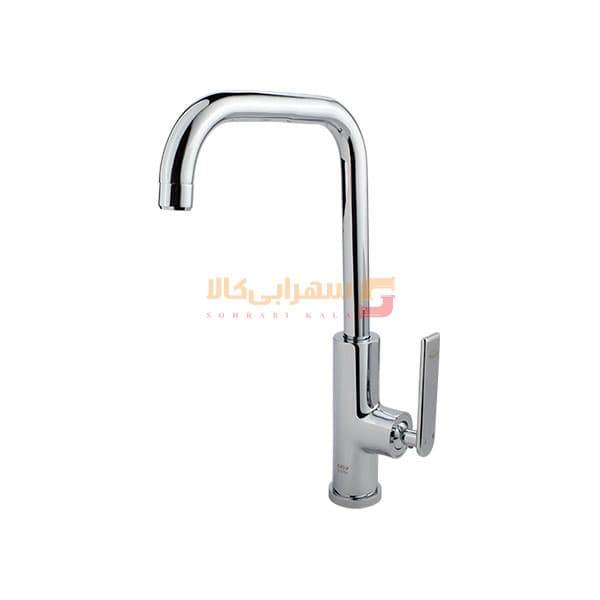 شیر آشپزخانه کسری مدل آمازون کروم — تصویر ۳