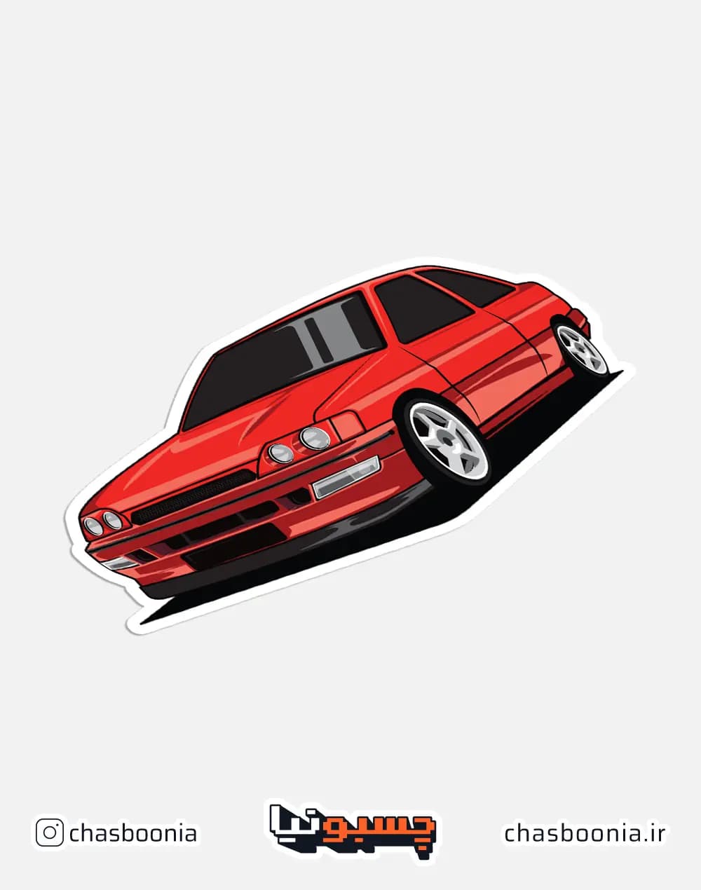 استیکر ماشین Ford Escort RS کد 16001