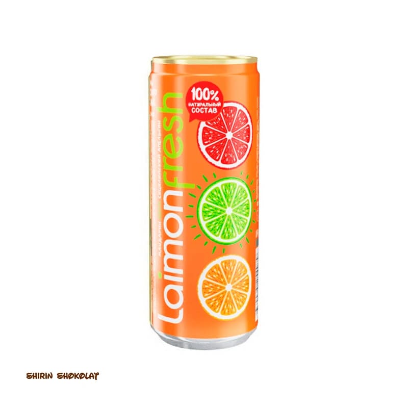 نوشیدنی گازدار لایمون فرش Laimon Fresh در 6 طعم 330 میل