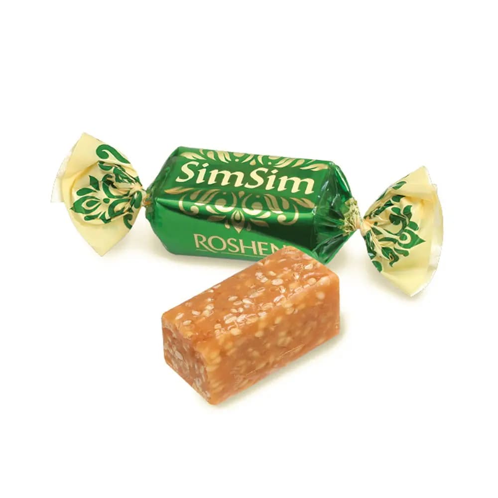 تافی پذیرایی روشن سیم سیم Roshen SIM SIM کنجدی پک 250 گرم — تصویر ۳