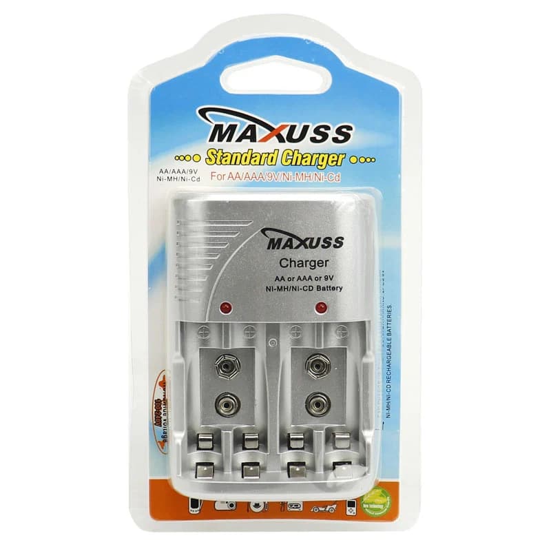 شارژر باتری مکسوس مدل NI-MH/NI-CD BATTERY | شارژر قابل حمل و سریع