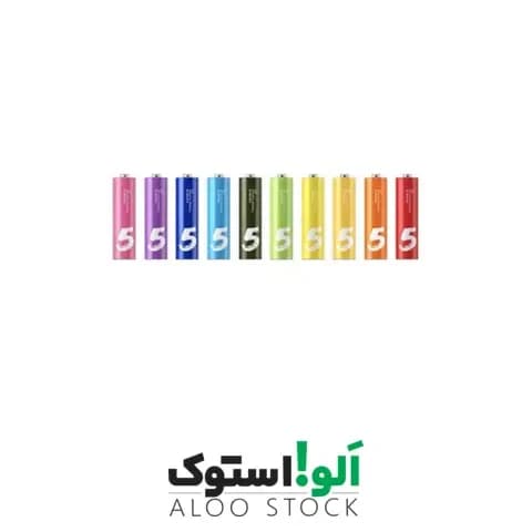 باتری قلمی آلکالاین رنگین کمانی شیائومی بسته 10 عددی مدل ZI5 — تصویر ۹
