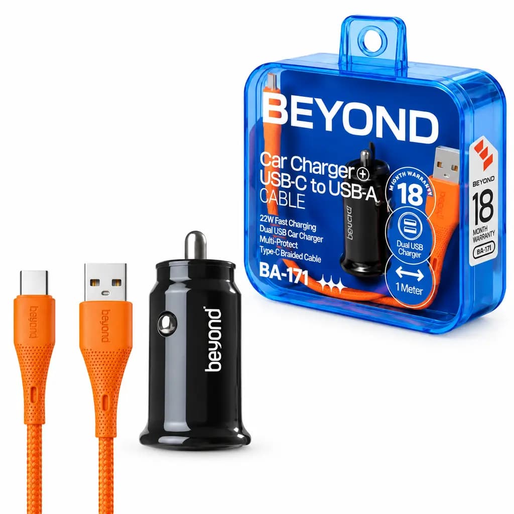 شارژر فندکی فست شارژ بیاند مدل BEYOND BA-171 اورجینال با گارانتی
