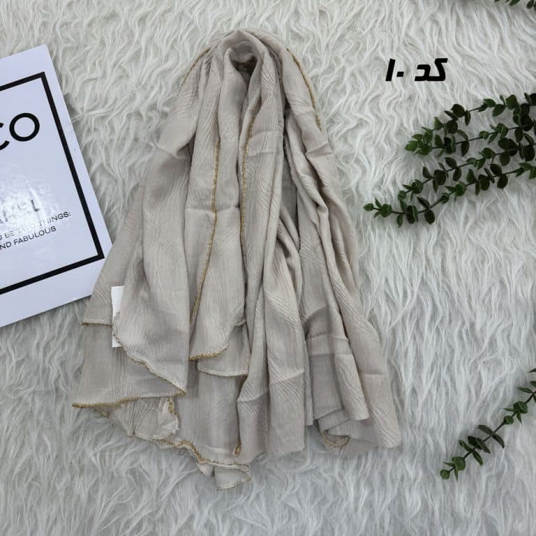 شال وارداتی موج دور زنجیری کد 1813 — تصویر ۷