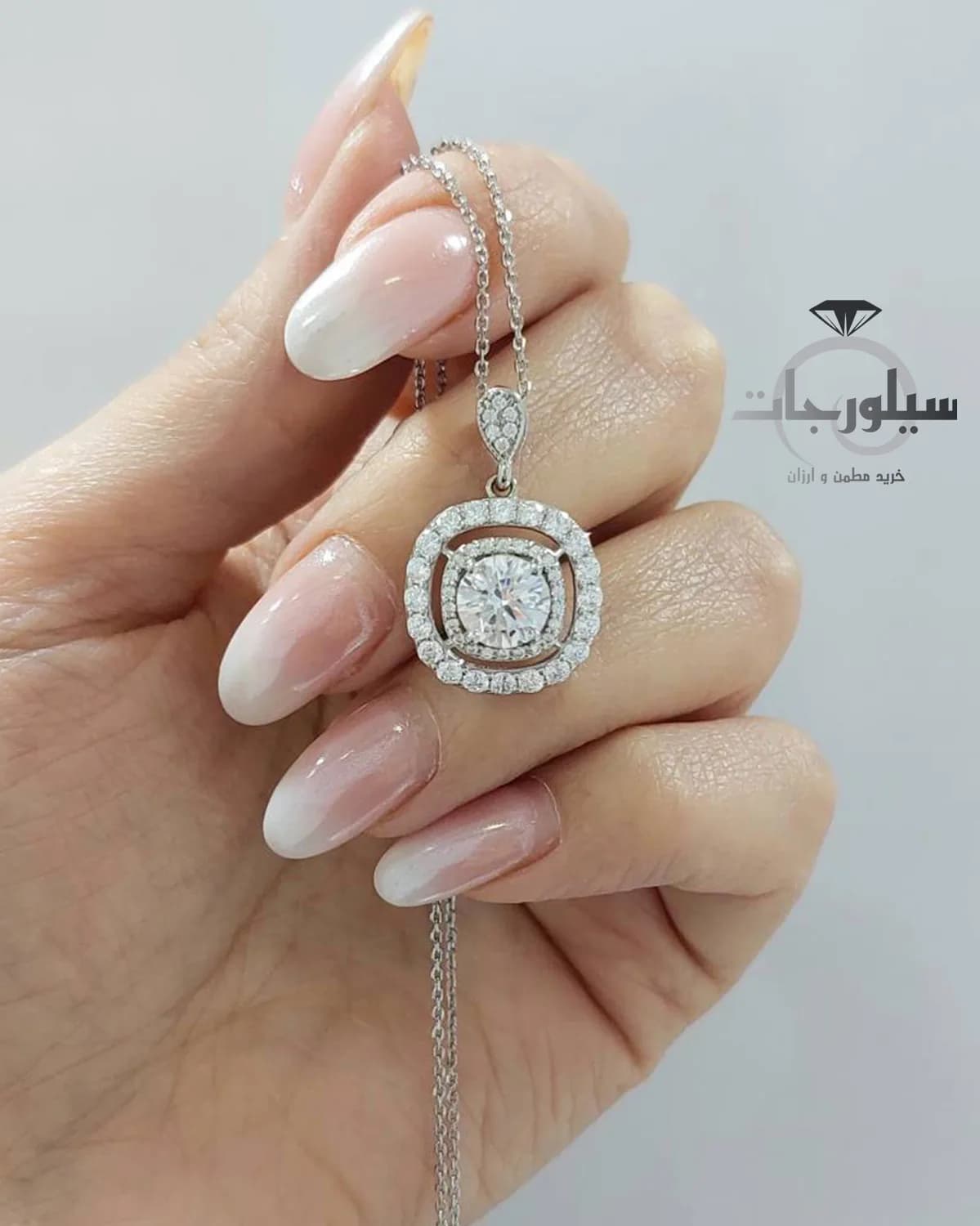 گردن آویزنقره زنانه کد NK01030