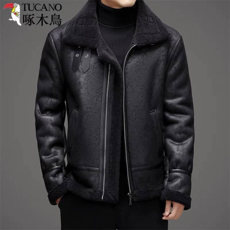 کاپشن چرم بوفالو کد 8801 — تصویر ۲