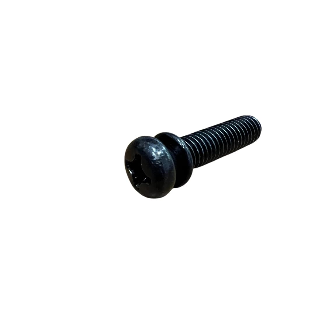 پیچ مشکی دنده ریز سایز6 دارای واشرفنری سرگرد قد 28 میلیمتر قطر سر پیچ 10 میلیمتر بسته 10 عددی