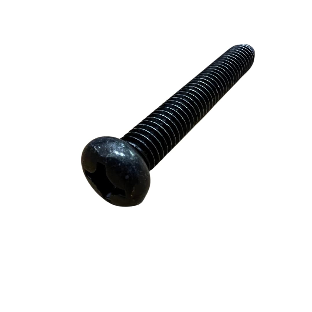 پیچ مشکی دنده ریز سایز 6 سرتخت قد 44 قطر سر پیچ 10میلیمتر بسته 10 عددی — تصویر ۳