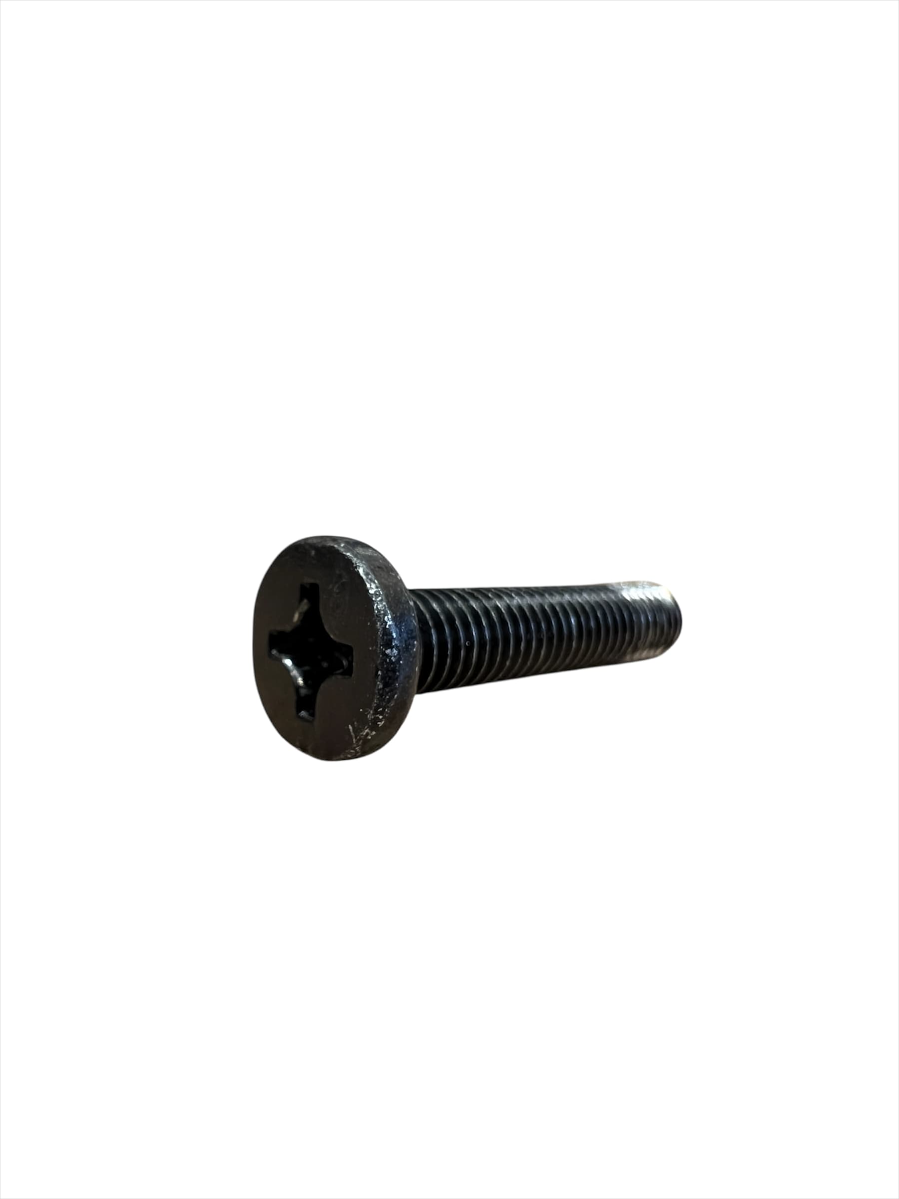 پیچ دنده ریز مشکی سرتخت سایز 6 قد33 میلیمتر قطر سر پیچ 11 میلیمتر بسته 10عددی