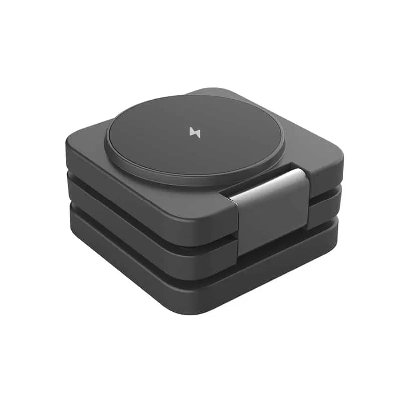 استند شارژ پرودو مدل PORODO PD-3N1MWFC-BK Porodo PD-3N1MWFC 3-in-1 Wireless Charging Stand — تصویر ۳
