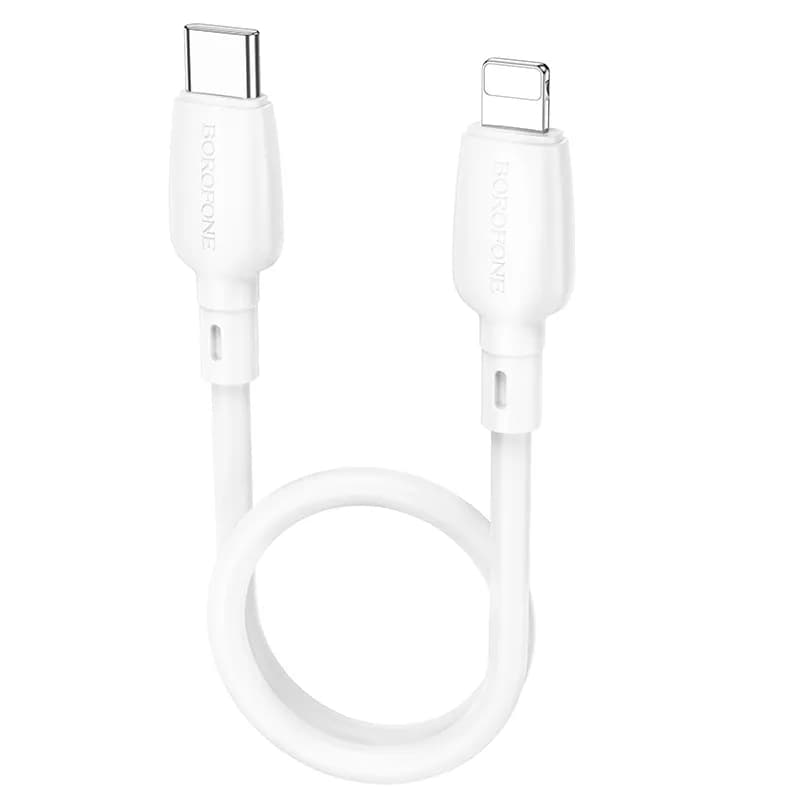 کابل شارژ بروفون BX93 20W با سری تایپ سی به آیفونی 25cm
