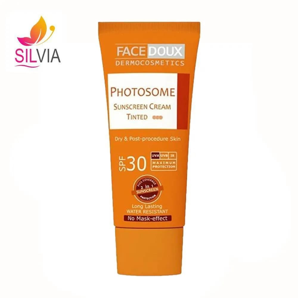 کرم ضدآفتاب رنگی پوست خشک و معمولی فوتوزوم SPF30 فیس دوکس 40 میل — تصویر ۴