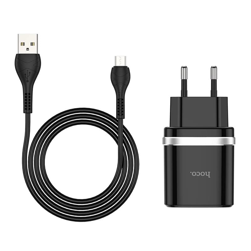 شارژر دیواری برند هوکو مدل C12Q میکرو — تصویر ۳